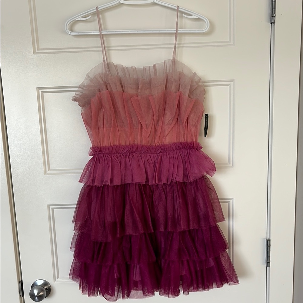 NWT Simons Ruffle Mini Dress - Picture 3 of 9